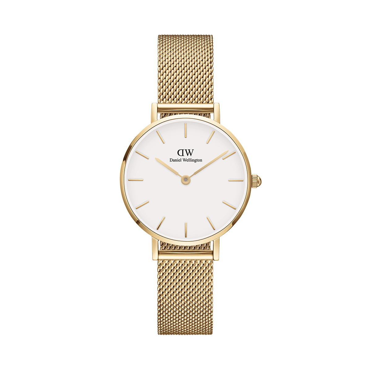 Daniel Wellington 28mm Gold 'Petite Evergold' Mesh Bracelet Watch DW00100350