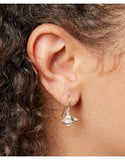 Sterling Silver Cubic Zirconia Bee Earrings (E5830C)