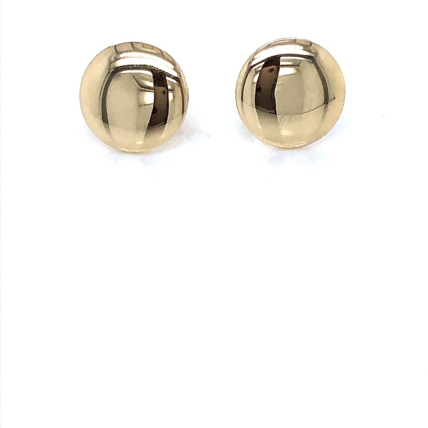 9ct Gold 9mm Disc Earrings