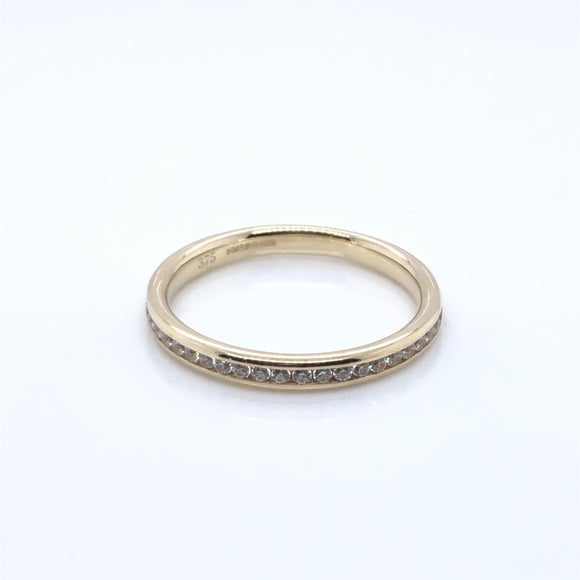 9ct Gold CZ Eternity Ring