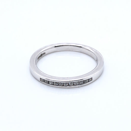 Diamond Channel set 0.11ct Wedding Band DW304W