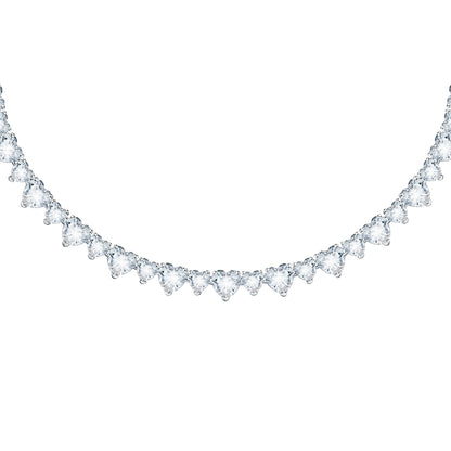 Chiara Ferragni Diamond Heart Necklace 38Cm White Heart Stones J19AUV01