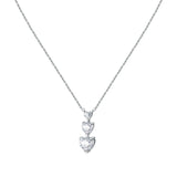 Chiara Ferragni Diamond Heart Pendant 3 White Heart Stones J19AUV09