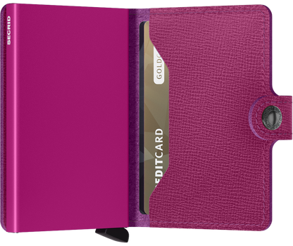 Secrid Miniwallet Crisple Fuchsia Leather