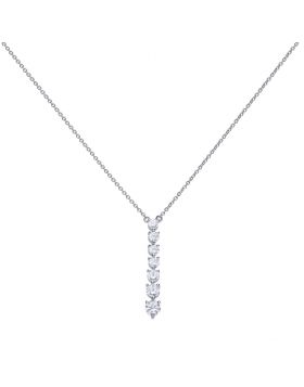 Diamonfire Zirconia Multi-stone Drop Pendant N4234