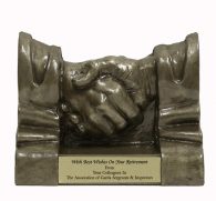 Bronze Hands Appreciation Award Small HS5