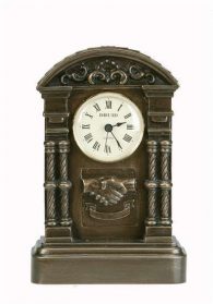 Bronze Handshake Clock CK10