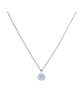 Diamonfire Sky Blue Zirconia Pavé Stud Pendant P4780