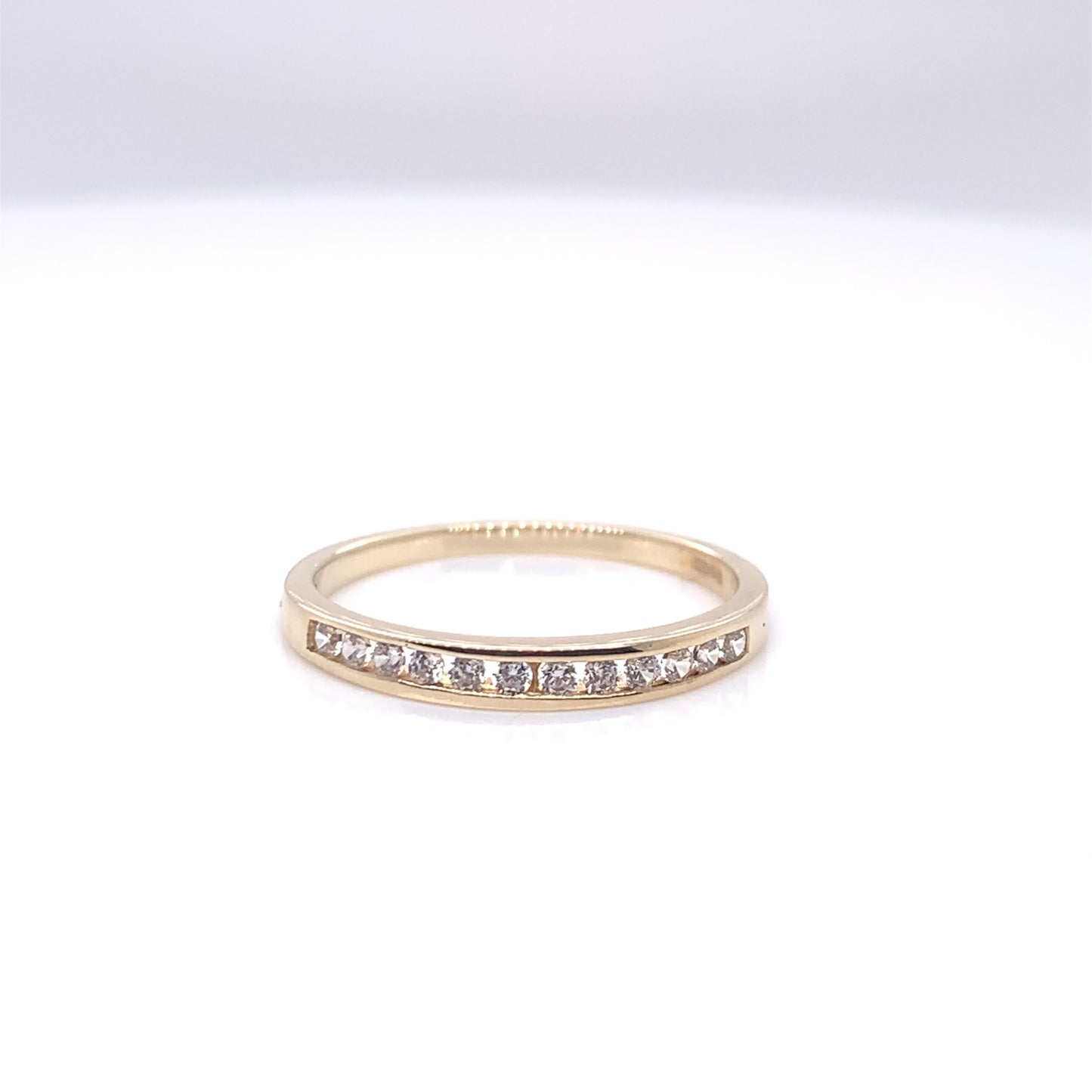 9ct Gold CZ Channel-set Eternity Ring GRA107