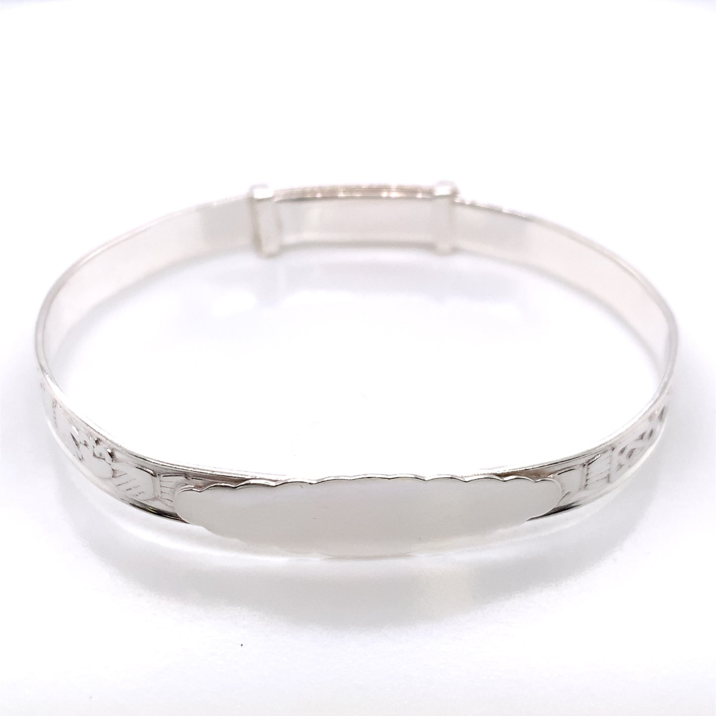 Silver Baby Bangle Claddagh & Celtic Band SB500