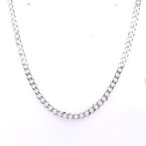 Sterling Silver Men's 20 inch Curb Chain
