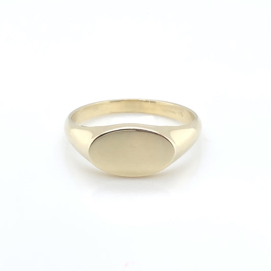 9ct Gold Oval Signet Ring