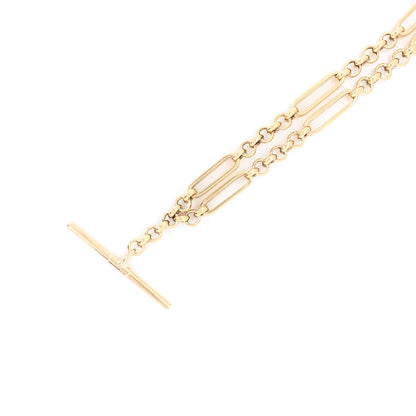 9ct Gold Belcher & Bar T-Bar Chain GC732