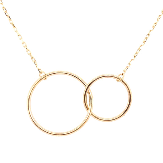 9ct Gold Interlocking Circles Pendant