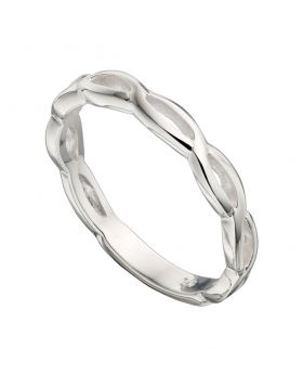 Sterling Silver Twist Ring R051