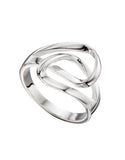 Sterling Silver Double Loop Ring R3374