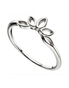 Sterling Silver Open Leaf Ring