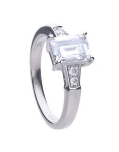 Diamonfire Emerald Cut Zirconia Ring R3714