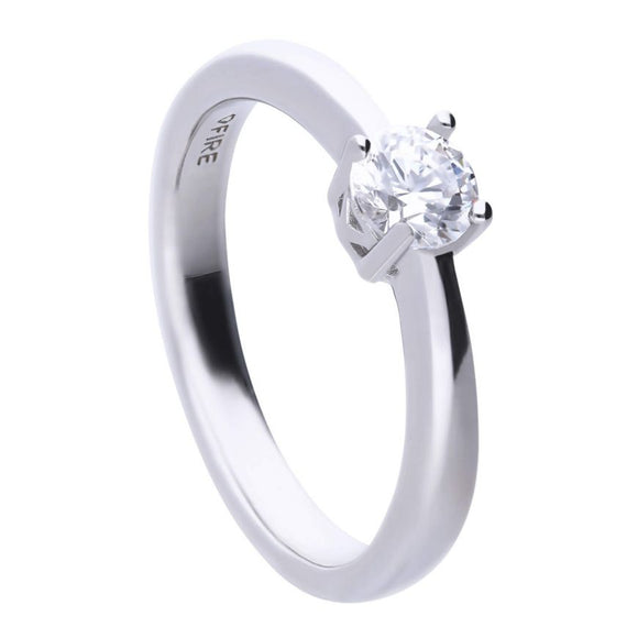 Diamonfire 4-Claw CZ Solitaire Ring 1.00ct R3752