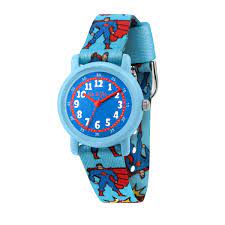 KIKOU KIDS CARTOON 28MM BLUE DIAL BLUE STRAP WATCH