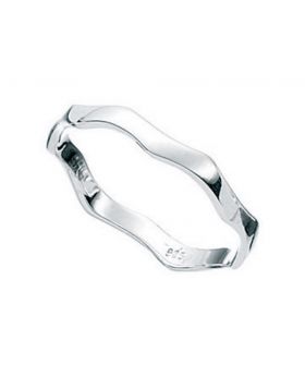 Sterling Silver Wavy Band Ring