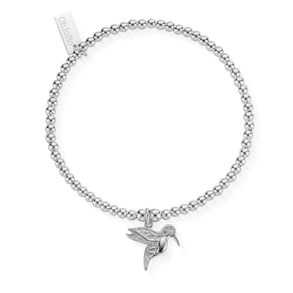 ChloBo Sterling Silver Cute Charm Hummingbird Bracelet