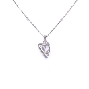 Sterling Silver Celtic Harp Pendant