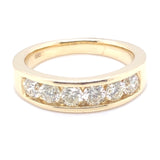 14ct Gold Six Diamond Channel-Set Band 1.00ct