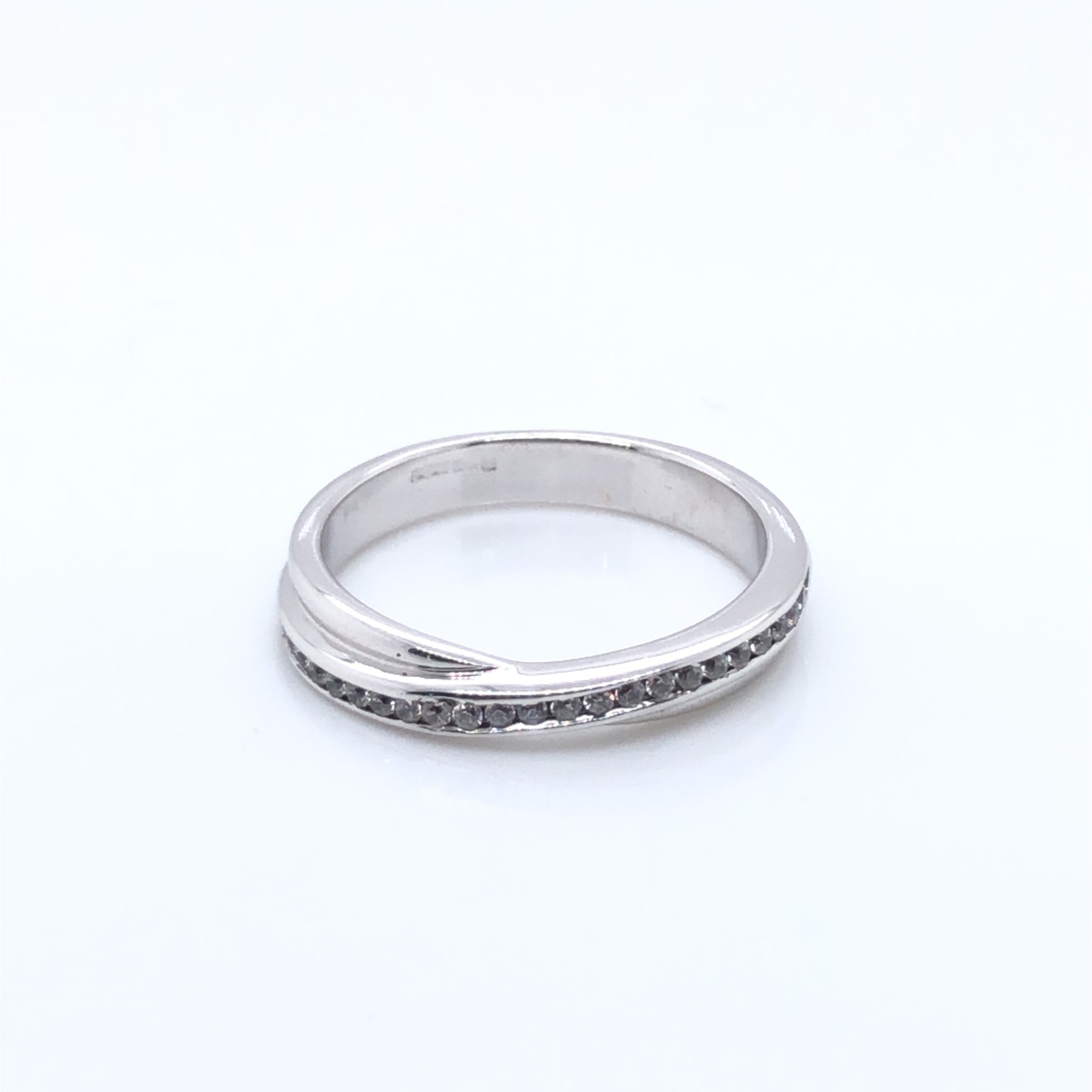 Crossover hot sale eternity ring