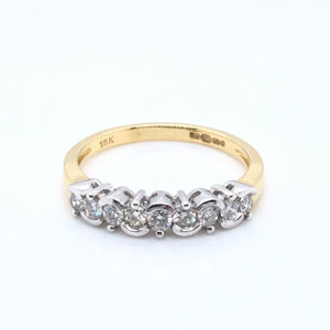 18ct Gold Diamond 0.36ct Eternity Ring