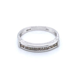 18ct White Gold Diamond 0.25ct Channel-set Ring