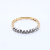 18ct Gold Diamond 0.25ct  Claw-set Eternity Ring