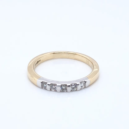 9ct Gold Diamond 0.22ct Eternity Ring X36