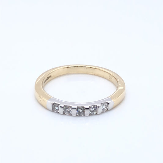 9ct Gold Diamond 0.22ct Eternity Ring