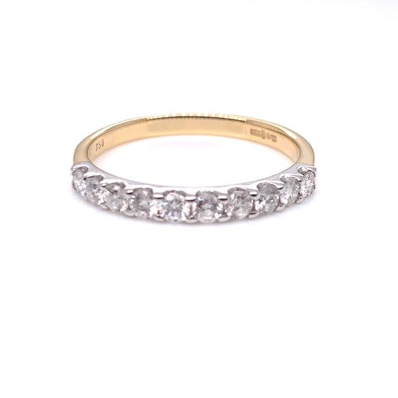 18ct Gold Diamond 0.50ct Eternity Ring