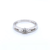 9ct White Gold Diamond 0.25ct Solitaire Ring