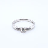9ct White Gold Diamond 0.27ct  Solitaire Ring