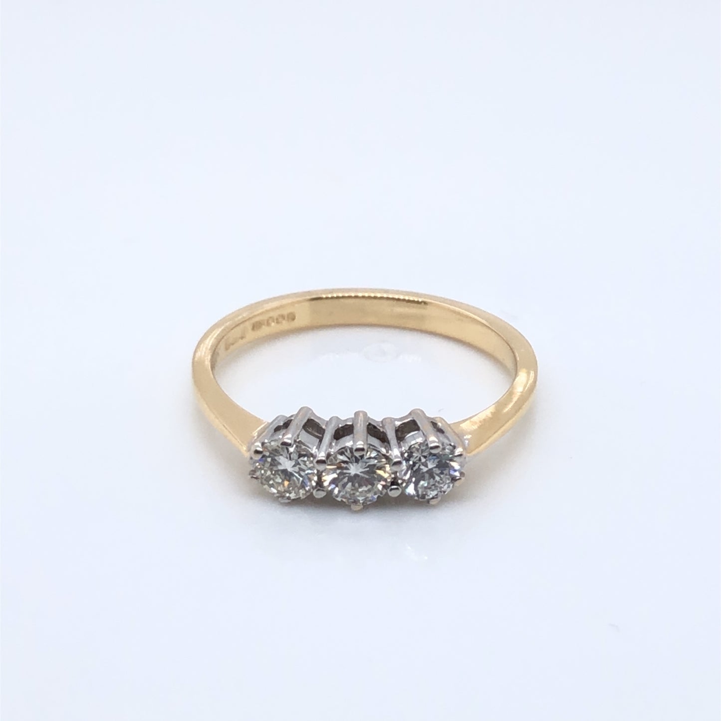 18ct Gold  Diamond Trilogy 0.50ct Ring