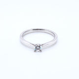 18ct White Gold Diamond Classic Solitaire Ring