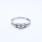 18ct White Gold  Diamond 0.50ct Fancy Solitaire Ring