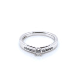 9ct White Gold Diamond 0.35ct  Solitaire Ring