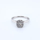 9ct White Gold Diamond Oval 0.50ct Engagement Ring