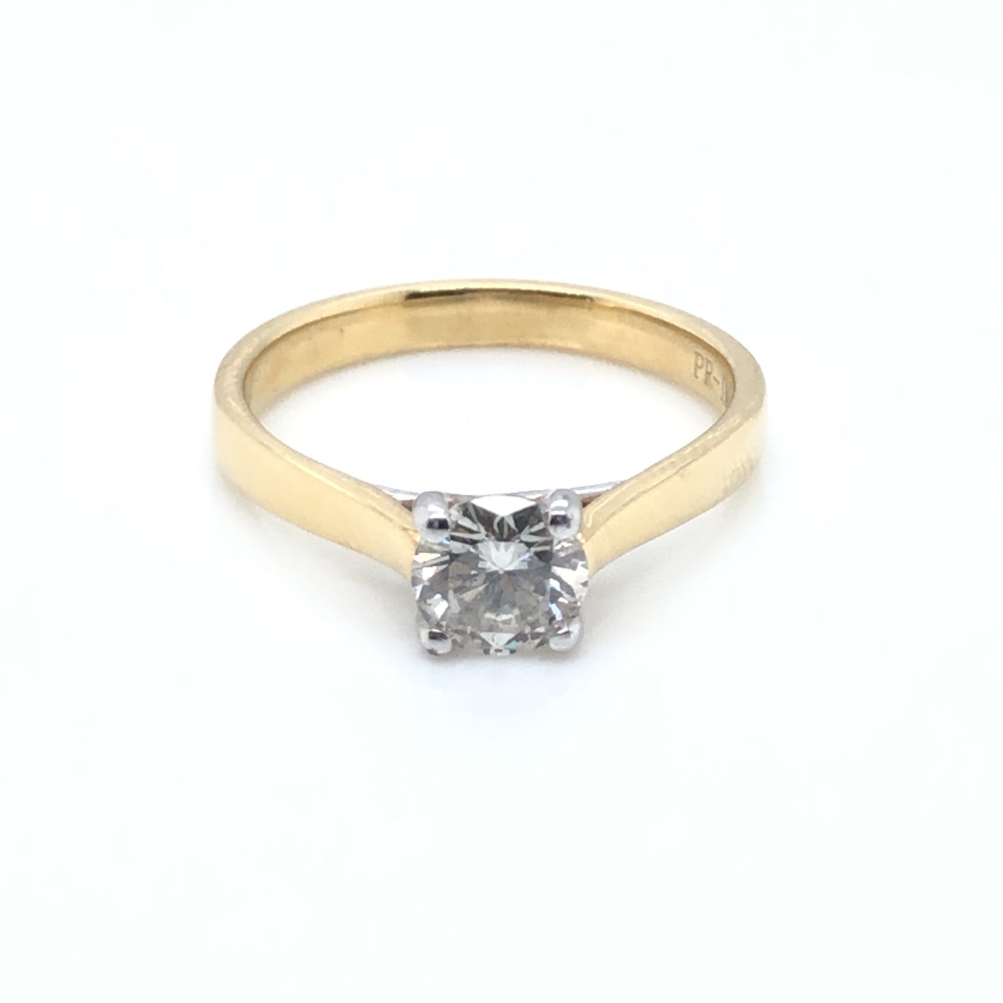 18ct Gold 0.73ct Diamond Classic Solitaire Ring