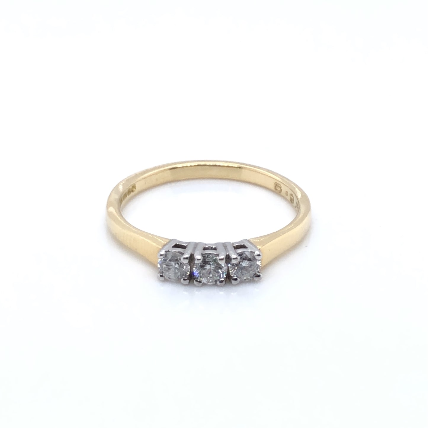 18ct Gold Diamond 0.30ct Trilogy Ring