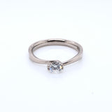 18ct White Gold Diamond 0.40ct  Contemporary Solitaire Ring