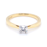 18ct Gold 0.40ct Diamond Classic Solitaire Ring
